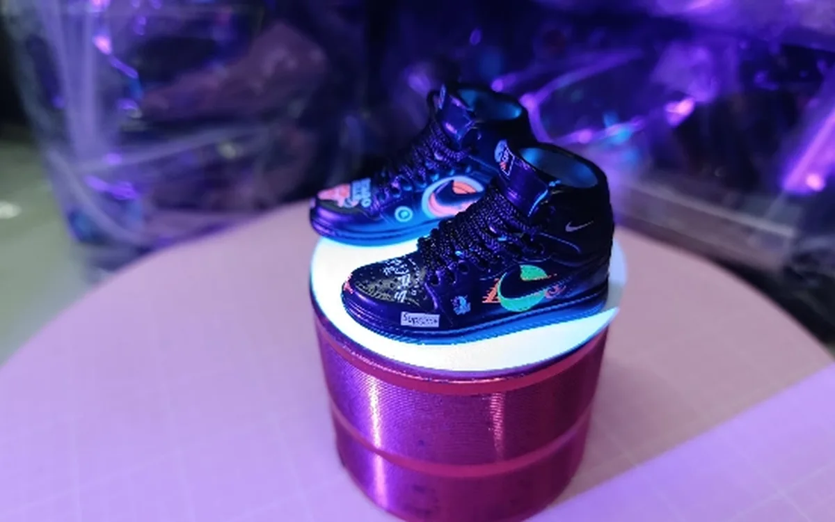 Miniature sneaker model examples